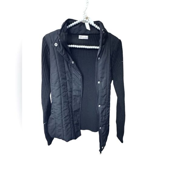 Glimmer JJ Basics Y2K late 90s knitted sweater w/ build in nylon vest GUC - Picture 5 of 7